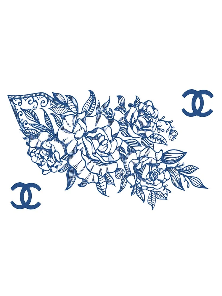 S41-89 herbal tattoo stickers juice semi-permanent non-reflective vegetation female waterproof male durable sticker simulation