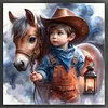 Cowboy Boy-11CT Stamped Cross Stitch 40*40cm tapestrymarket