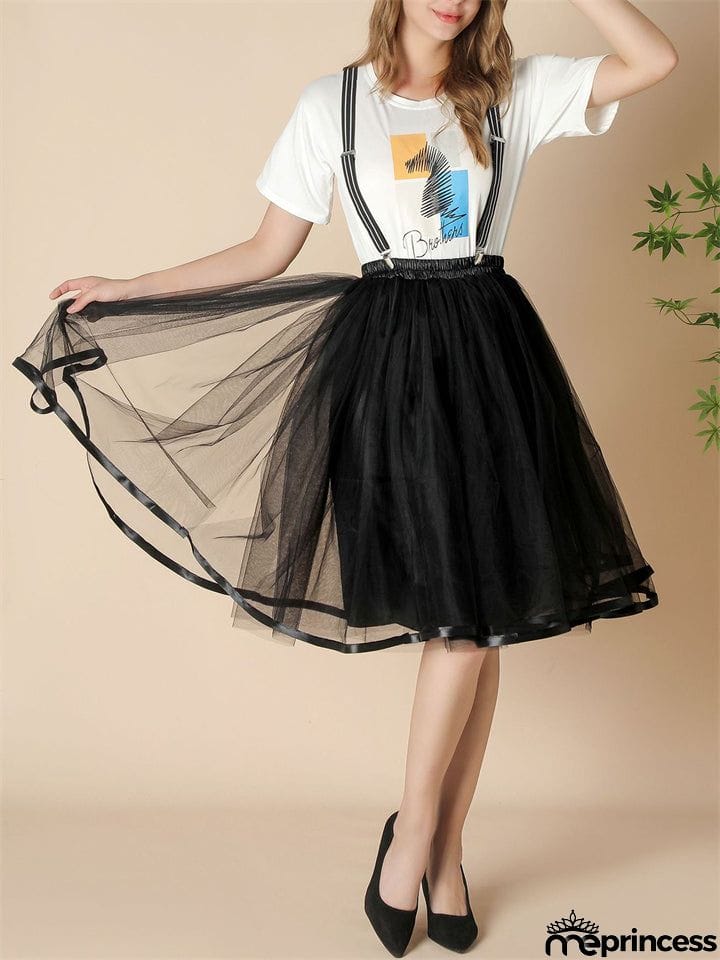 Fashion Christmas Thin Multi-layer Rainbow Puffy Skirt