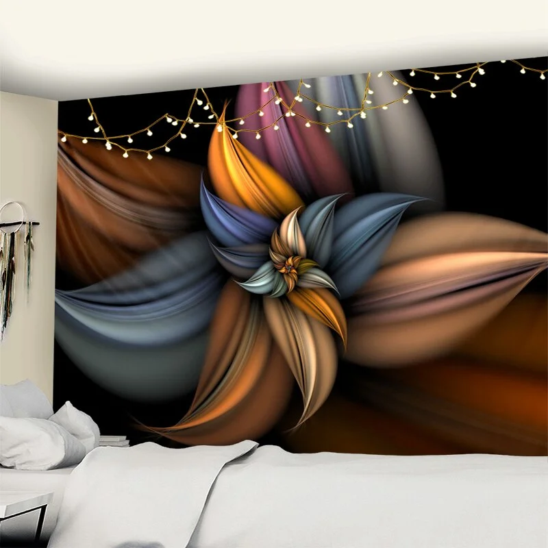 Indian Wall Hanging Tissu Boheme Mandala Tapestry 3D Jade Home Decor Living Room Background Wall Carpet Cloth Hippie Blanket