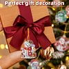 (US Local)12Pcs Xmas Theme  DIY Diamond Christmas Tree Pendant Wall Door Decoration