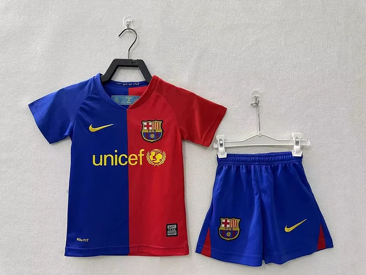 2008/09 Barcelona Home Retro - Kids Kit
