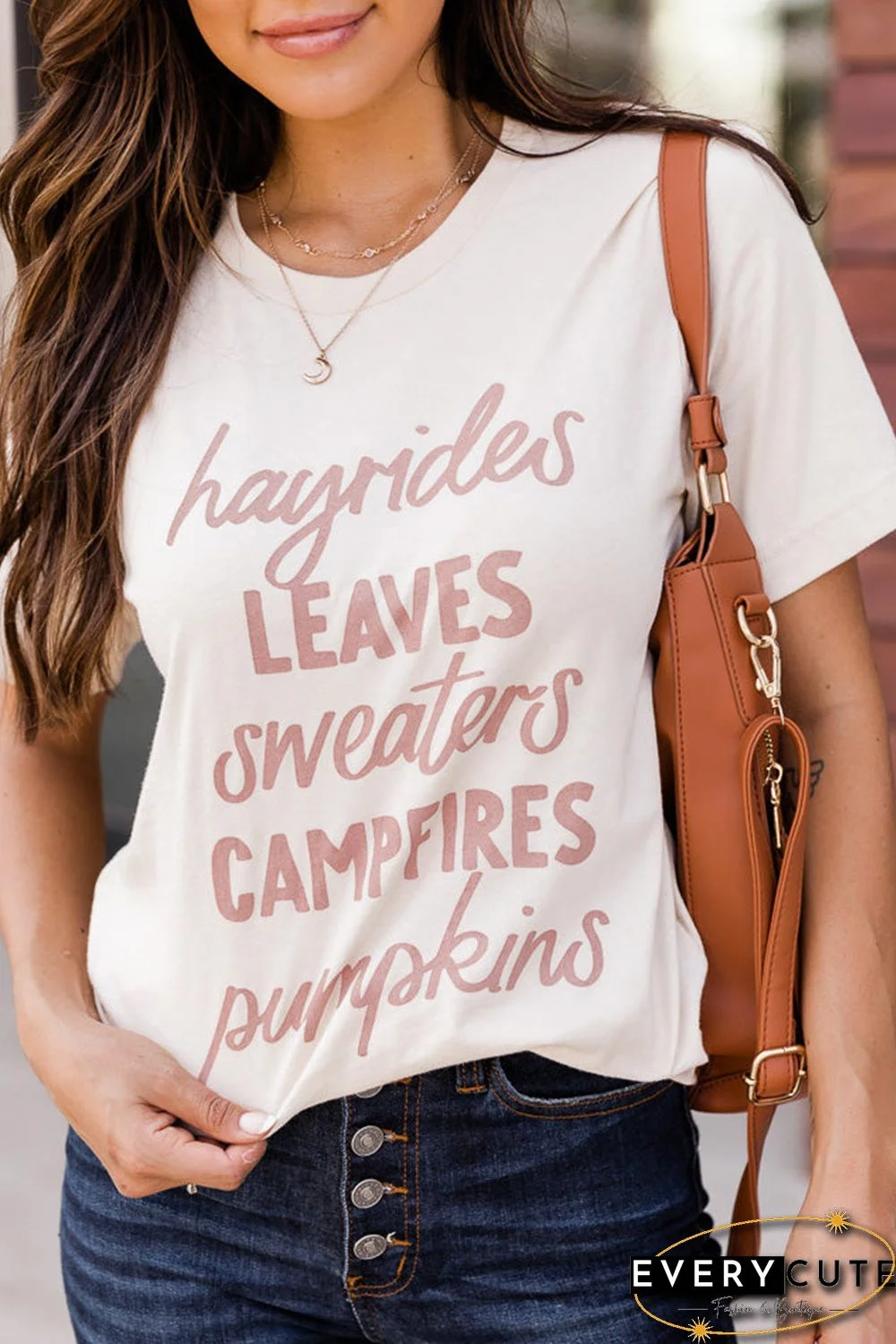 White Slogan Letter Print O-neck Short Sleeve T Shirt