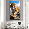 Diamond Painting-DIY Full Round Drill Tiger on the Hillside(70*40 CM)