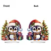 2D Flat Christmas Print DIY Diamond Painting Desktop Ornaments Kit Table Decor