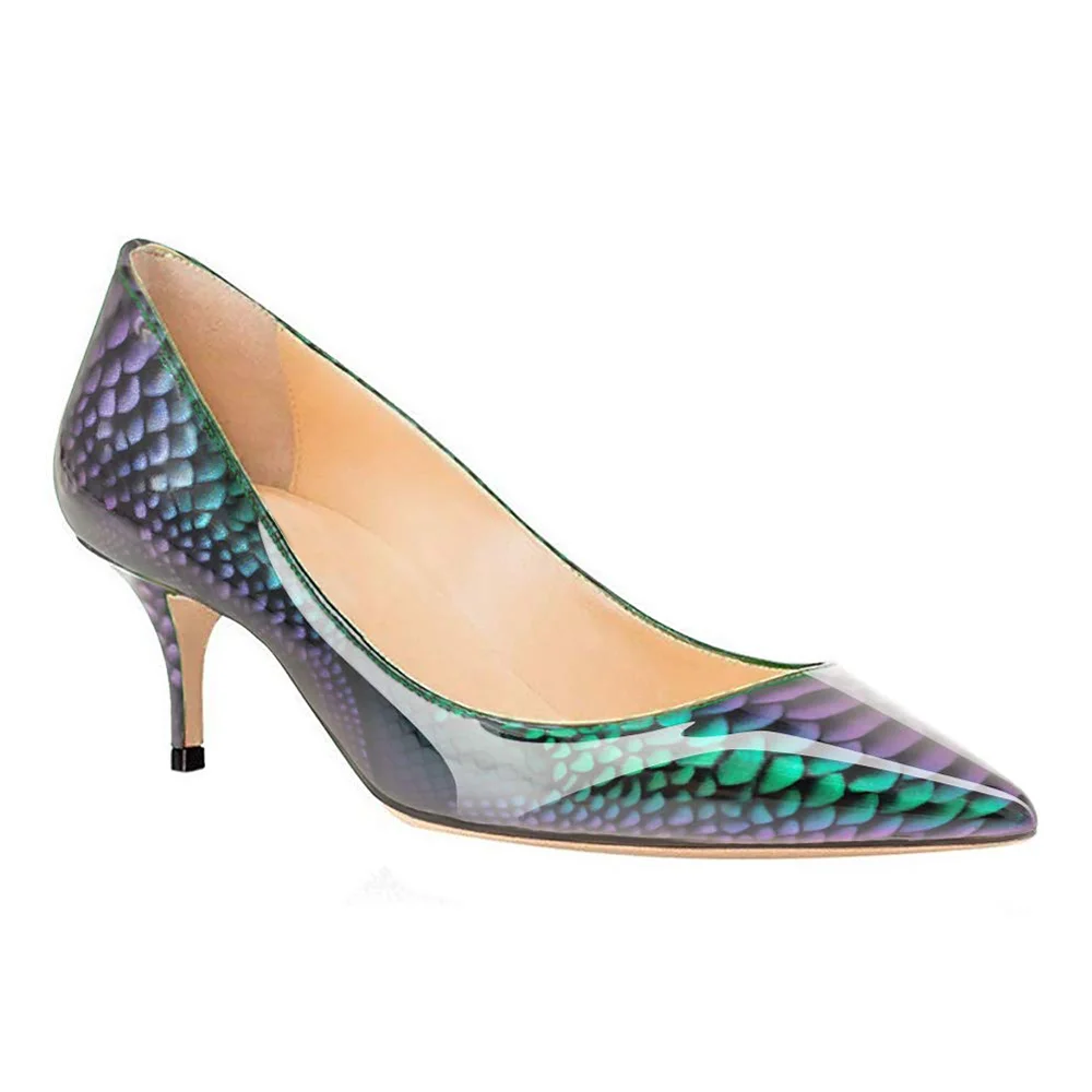 2.36" Kitten Heels Pumps Comfortable Women Daily Shoes-MERUMOTE