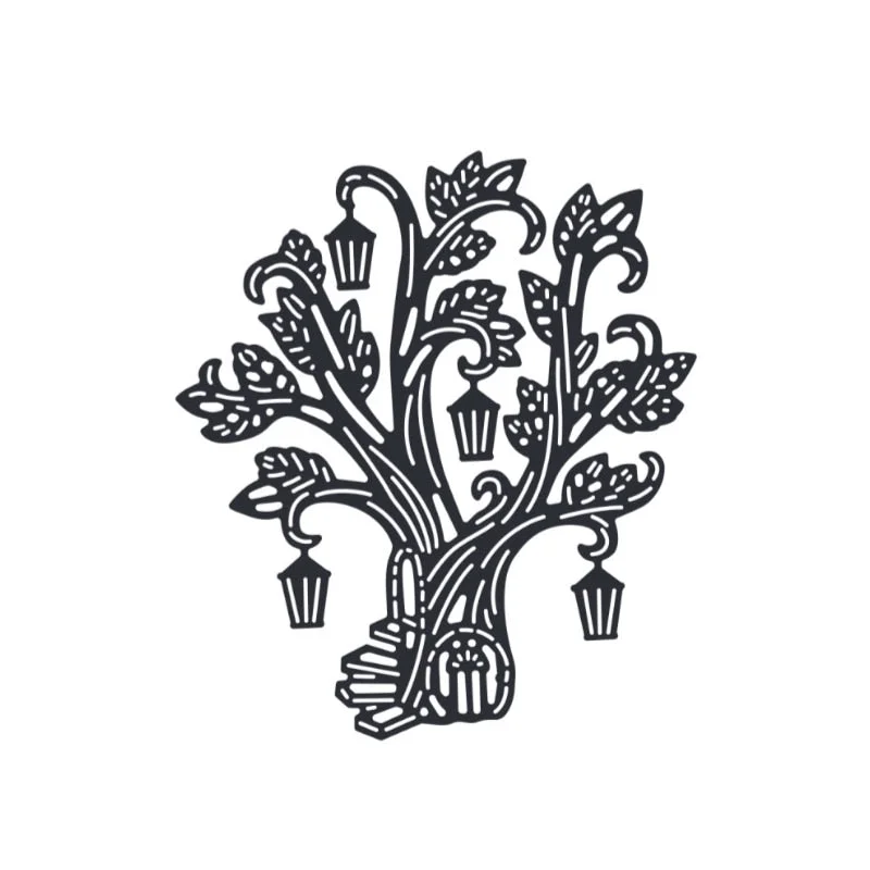 Tree  House  Metal Cutting Dies For DIY Scrapbook Cutting Die Paper Cards Embossed Decorative Craft Die Cut New