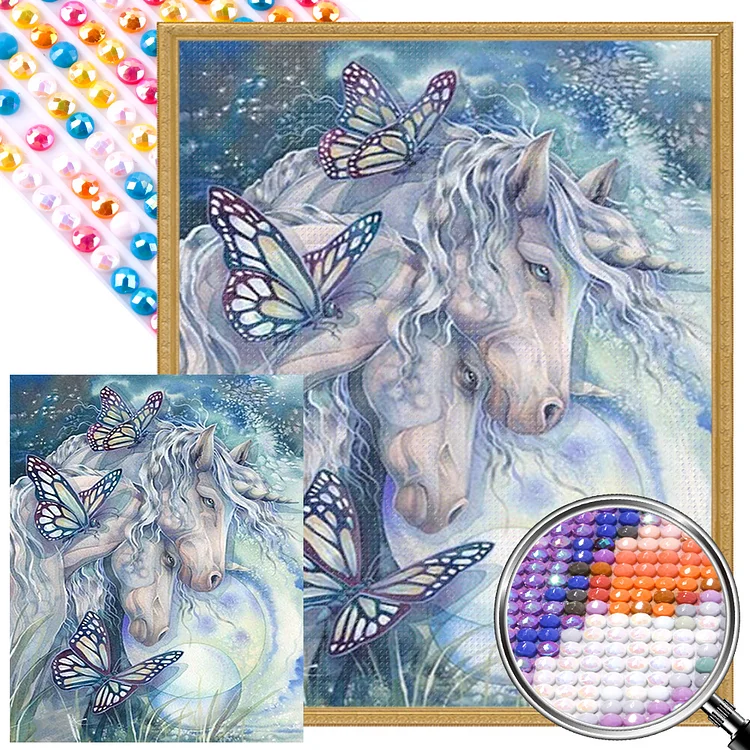 Rainbow Unicorn - Full Round - AB Diamond Painting(45*45cm)