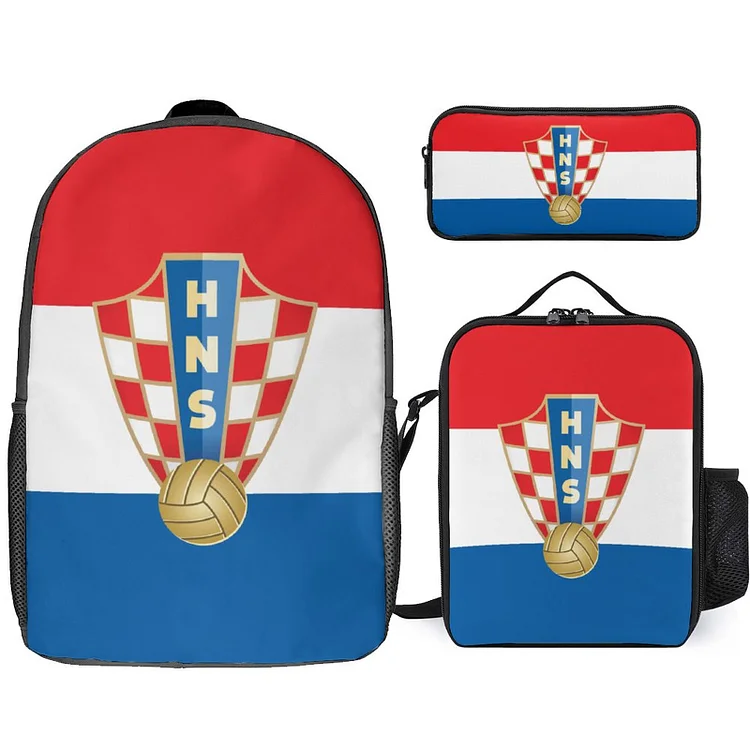 Kroatien Student Schulranzen Lunchbag Stifttasche Kombination
