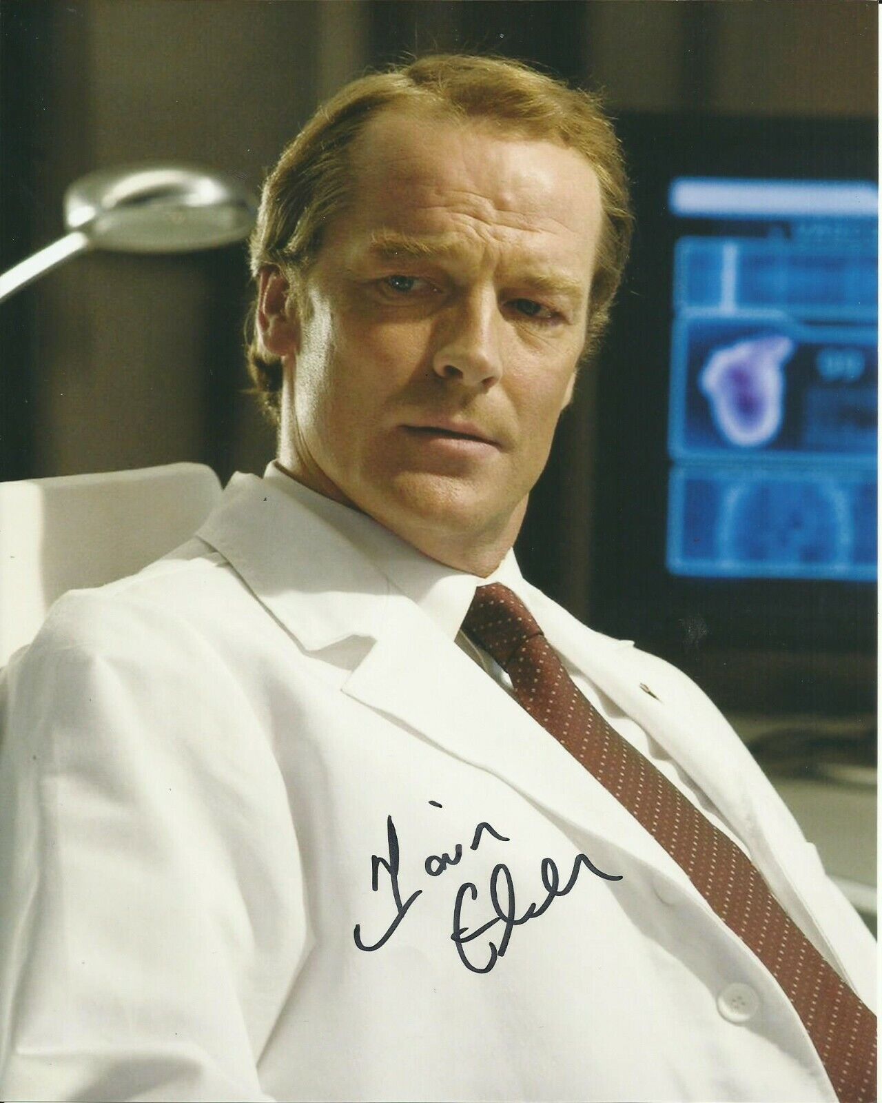 IAIN GLENN SIGNED RESIDENT EVIL Photo Poster painting UACC REG 242