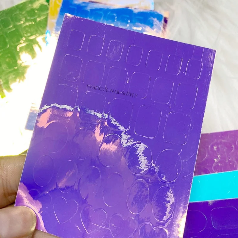 Japanese Nail Art Ice Aurora Nail Sticker Decals Korean Trendy Nails Design Self Adhesive Holographic Slider Manicure Decoration-Nail Inspo