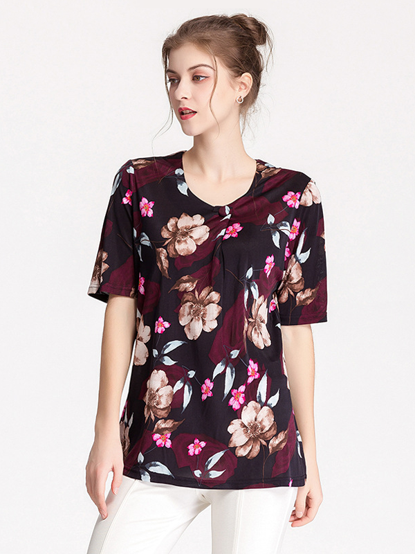 Silk Shirt Loose Plus Size Top-Real Silk Life