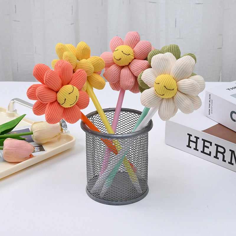 1 Piece Sunflower Learning Daily Cloth Cute Ballpoint Pen