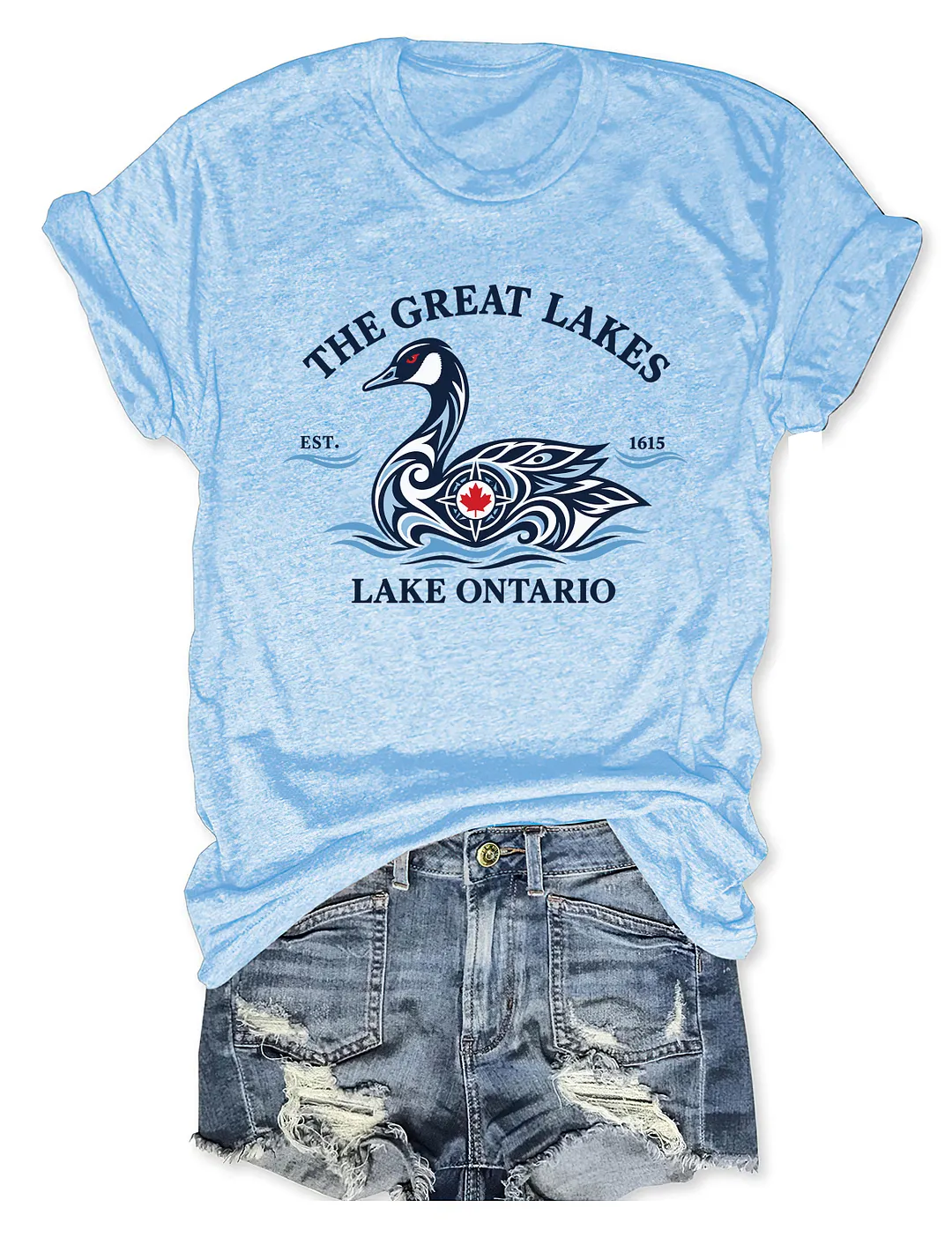 The Great Lakes Lake Ontario Loon Bird T-shirt