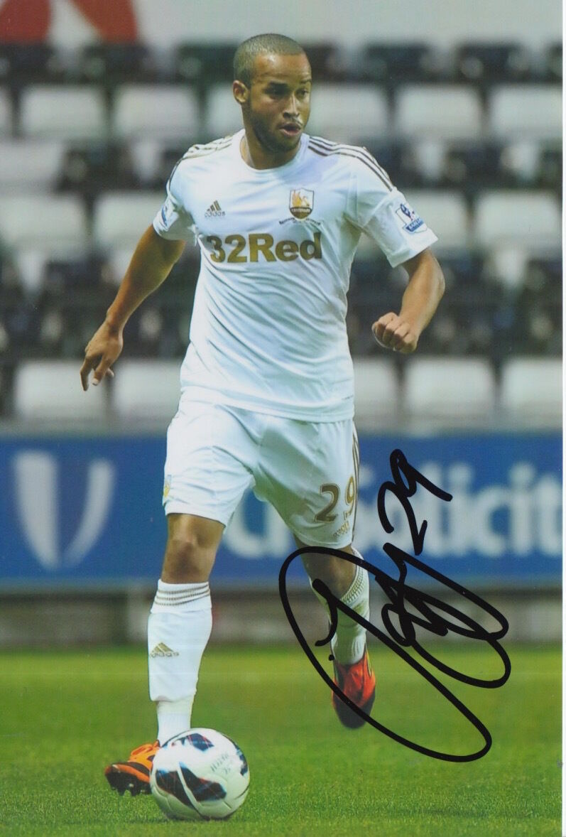 SWANSEA CITY HAND SIGNED ASHLEY RICHARDS 6X4 Photo Poster painting 2.