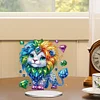 DIY Lion Acrylic Diamond Painting Desktop Ornaments