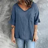 Gioiacombo&trade; Nuovo top estivo a maniche corte con scollo a V