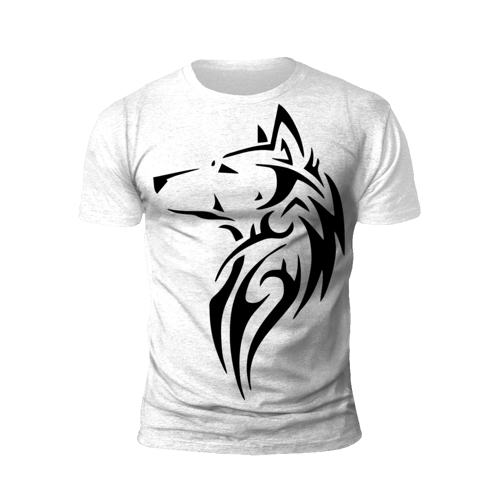 Tribal Howling Wolf T-shirt