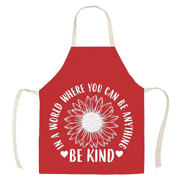 Letclo™Linen Kitchen Apron - Be Kind letclo 
