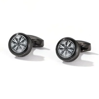 New French Shirts Cufflinks Retro Pattern Fashion Men's High-quality Cuff Buttons Male Jewelry Gifts