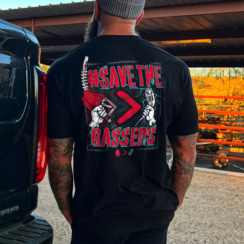Livereid Save The Gassers Printed Men's T-shirt - Livereid