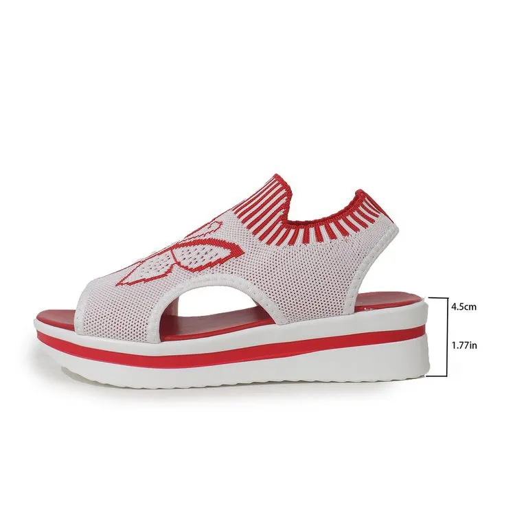 Breakj Breakj 2025 Summer New Leisure Flying Hollow Fish Mouth Beach Women's Sports Sandals