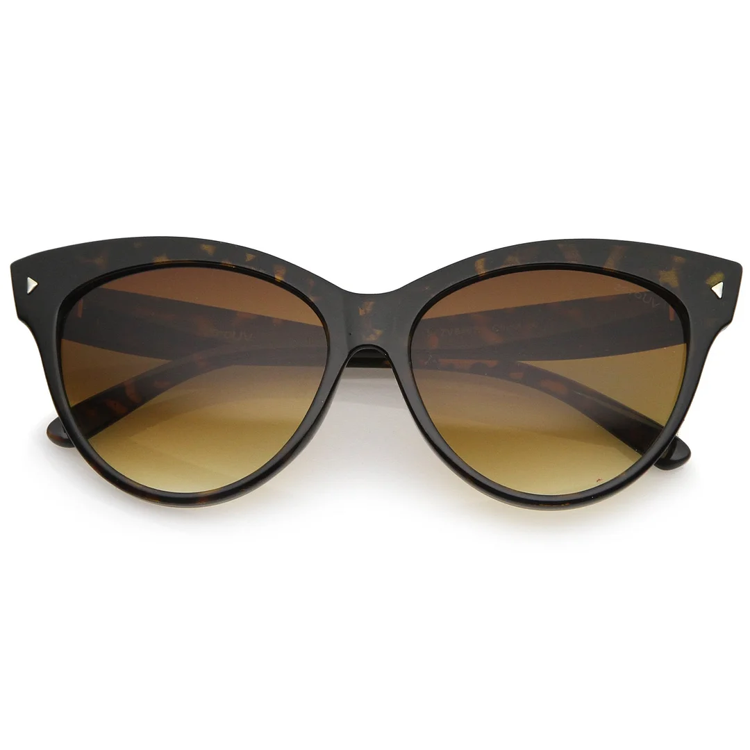 Women's Mod Oversize Horn Rimmed Cat Eye glasses 52mm