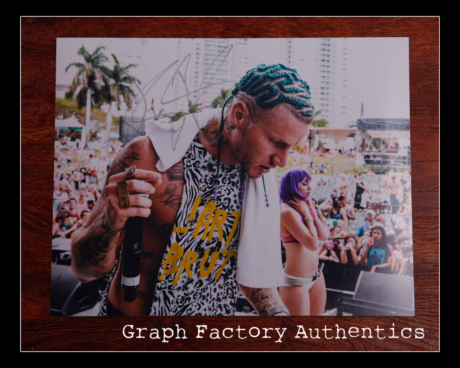 GFA American Texas Rapper * RIFF RAFF * Signed 11x14 Photo Poster painting R1 PROOF COA