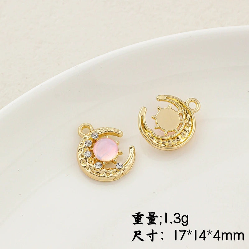 5 PCS/Package 20 * 23mm Alloy Artificial Pearls Rhinestones Flower Butterfly Pendant Jewelry Accessories