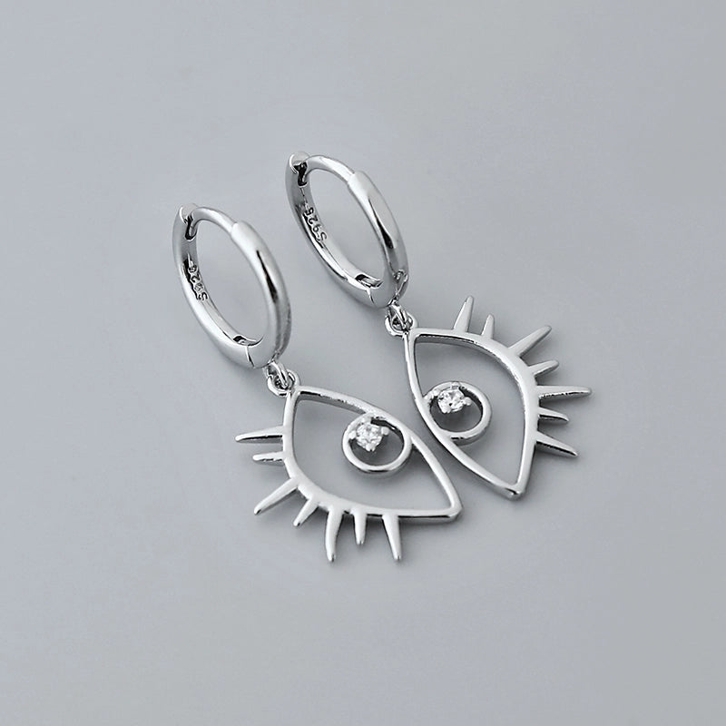 1 Pair Minimalist Geometric Plating Copper Drop Earrings