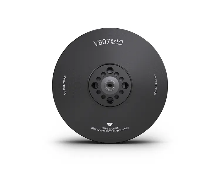 T-MOTOR V807 KV170 VTOL Drone Motor with 21kg Max Thrust