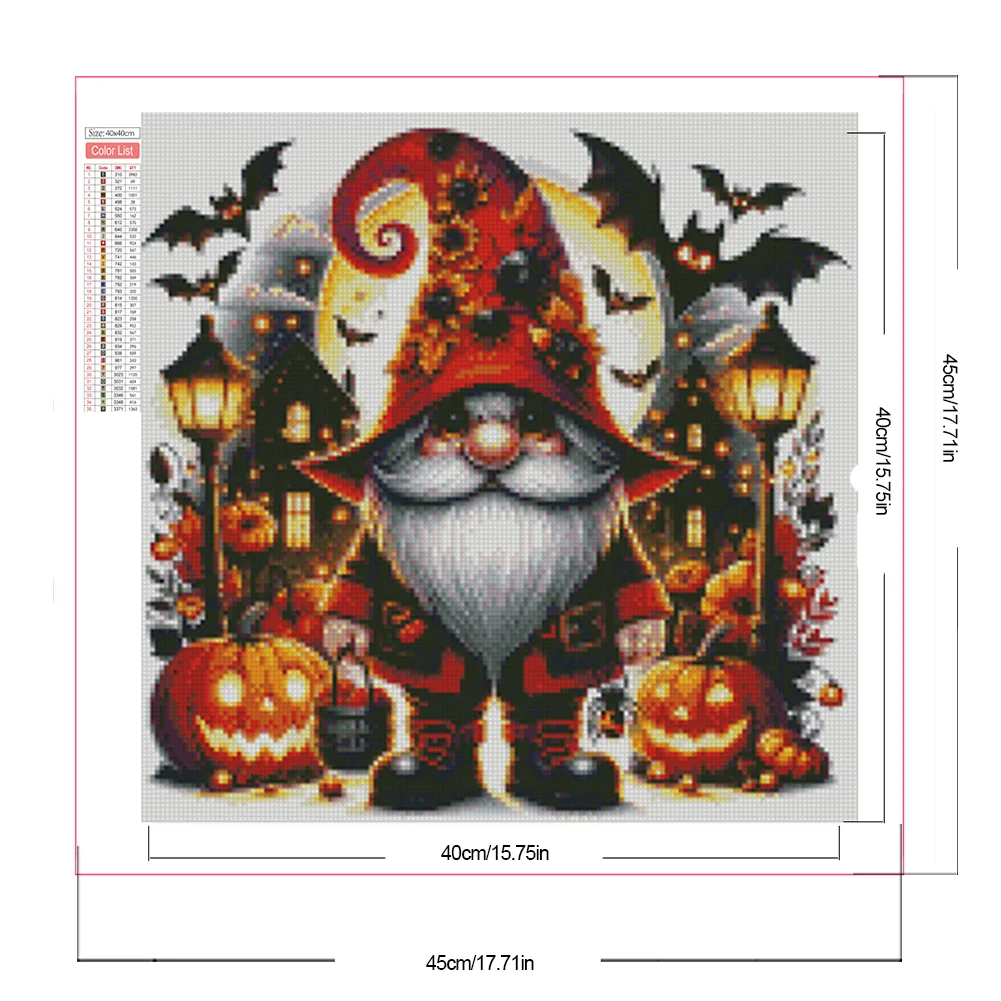 Partial AB Diamond Painting - Full Round Drill - Halloween Goblin(Canvas|45*45cm)