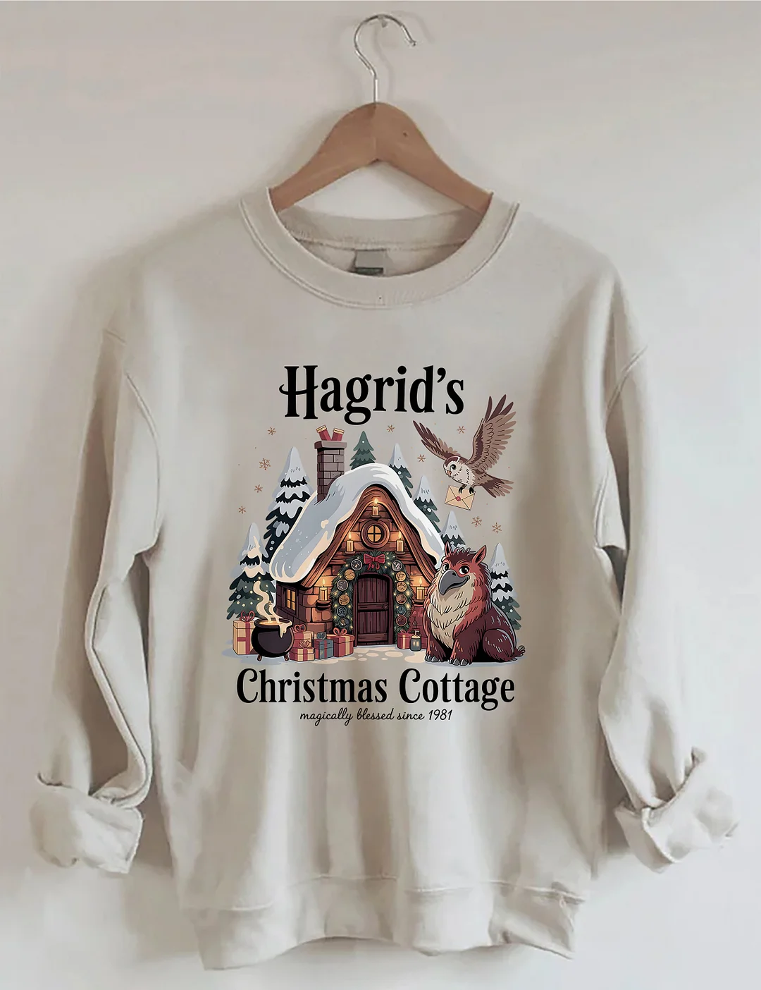 Hagrid's Christmas Cottage Tree Farm Sweatshirt
