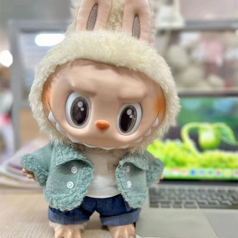 38cm Cloth Cloth Vinyl Doll Clothes Suit Two-piece Coat T-shirt Cute Dress