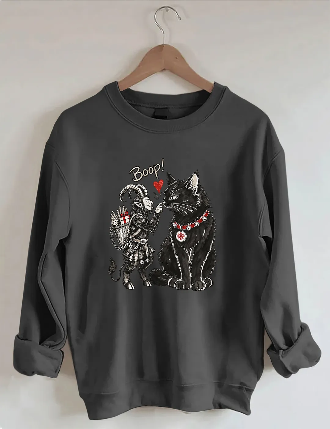 Krampus & Yule Cat Boop Sweatshirt