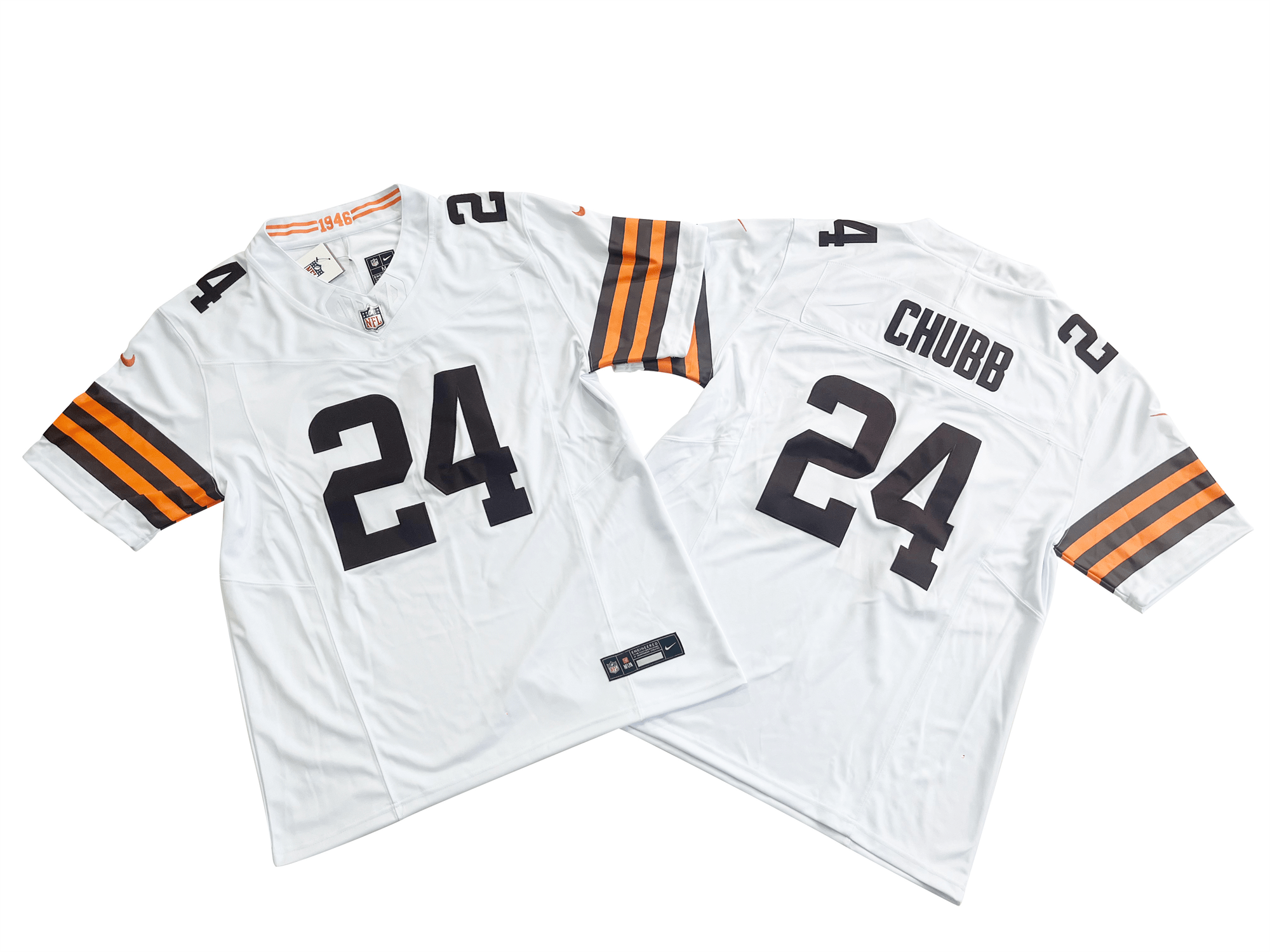 Cleveland Browns 24# Nick Chubb Nike Vapor F.U.S.E. Limited Jersey
