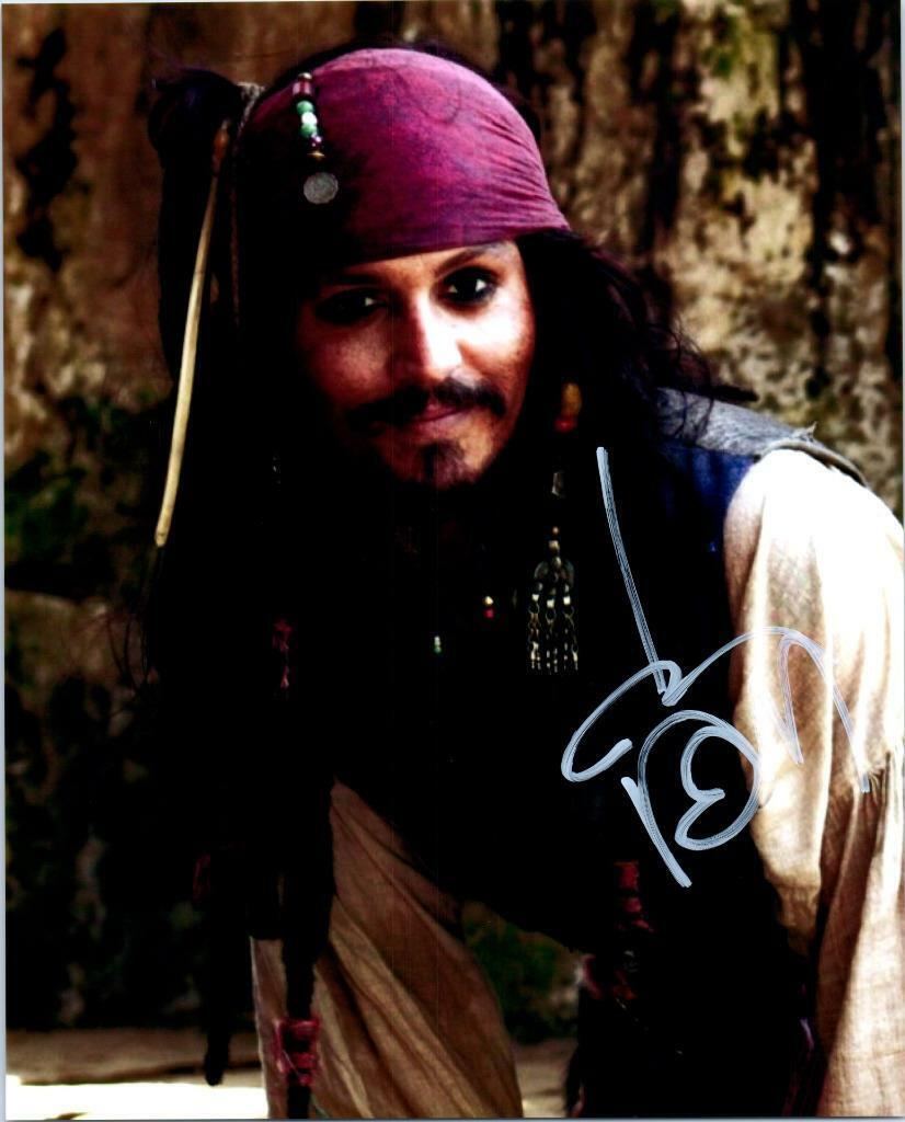 Johnny Depp signed 8x10 Photo Poster painting autograph Picture autographed and COA