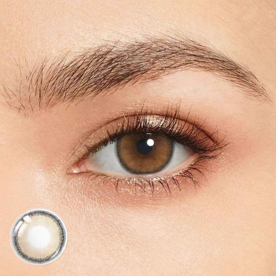 Roze Airy Pumpkin Brown Colored Contacts