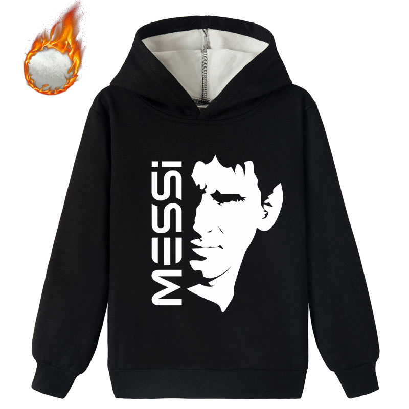Mayoulove Messi Fleece Hoodie for Kids - Unisex Soccer Sweatshirt, Perfect for Boys  Girls, Trendy Sportswear-Mayoulove