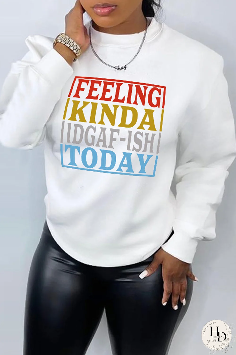 Yellow Street Vintage Print Patchwork Letter O Neck Tops