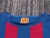 2005-2006 Retro Long Sleeve Barcelona Home Football Shirt 1:1 Thai Quality Kids Size