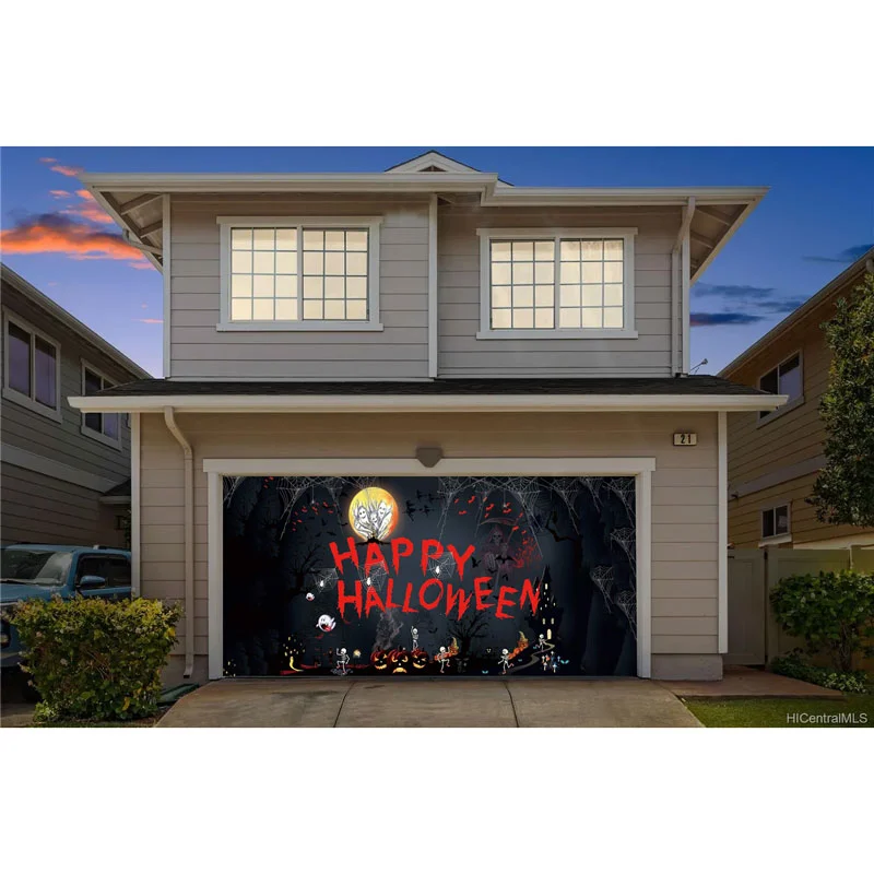 7' x 16' Happy Halloween Garage Door Mural