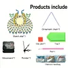 DIY Diamond Painting Special Shaped Art Clock Kits(Peacock)