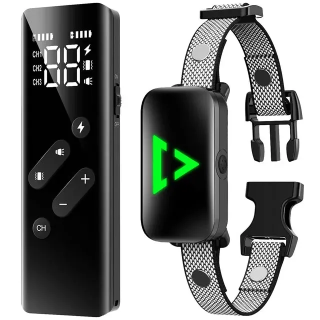 Dog Training Collar With Remote, 2600Ft Remote Dog Shock Collar for Small, Medium, Large Dogs, Rechargeable Waterproof Electric Dog Training Collar With Vibration, Electric Shock, Beep, Security Lock