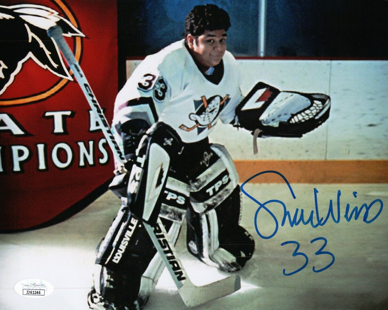 SHAUN WEISS Authentic Hand-Signed ~THE MIGHTY DUCKS GOLDBERG~ 8x10 Photo Poster painting JSA COA