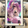 Juri Han Graffiti Art Decorative Painting - Street Fighter - Xingkong Studio