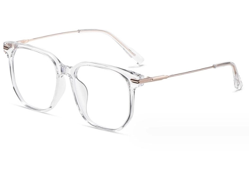 Fashion Minimalist Solid Color Pc Square Full Frame Optical Glasses