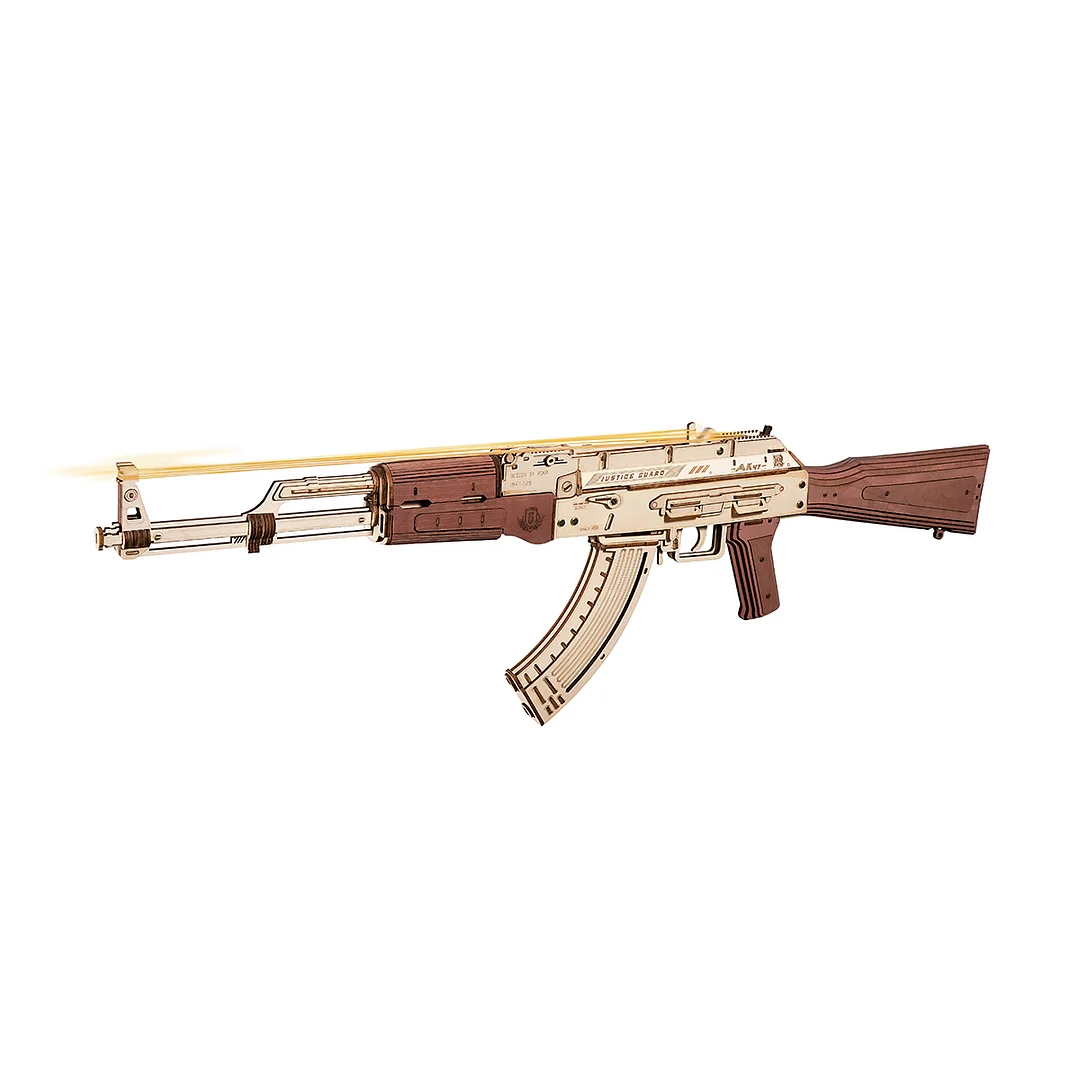 ROKR AK-47 Assault Rifle Gun Speelgoed 3D Houten Puzzel LQ901 - Robotime Nederland 