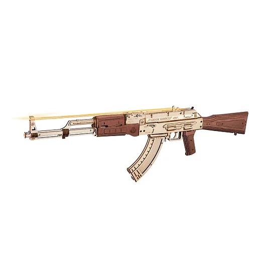 ROKR AK-47 Assault Rifle Gun Toy 3D Wooden Puzzle LQ901 | Robotime Australia