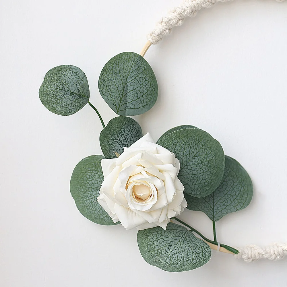 Artificial Flowers Spring Wreath Wall Hanging Wedding Home Decor Christmas Decorations Door Wreaths And Garlands Nursery Gift